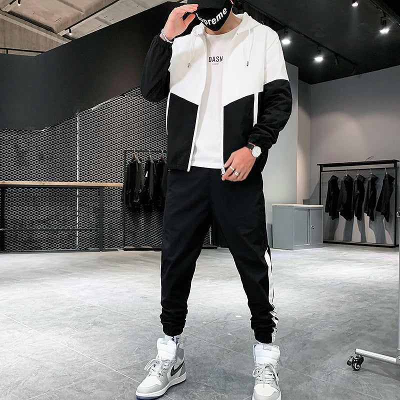 2025 Men Tracksuit Casual Joggers