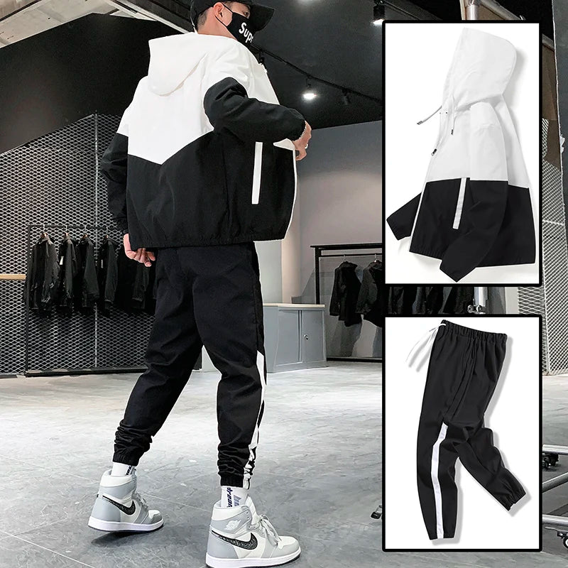 2025 Men Tracksuit Casual Joggers