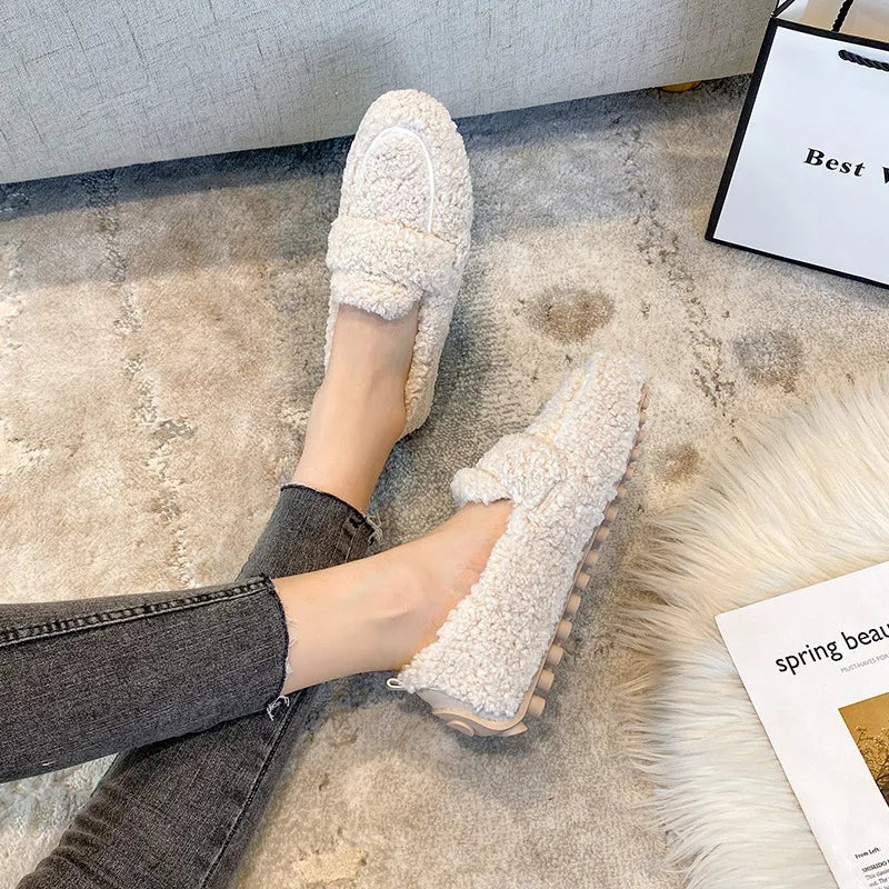 Luxury Sheep Fur Lined Loafers