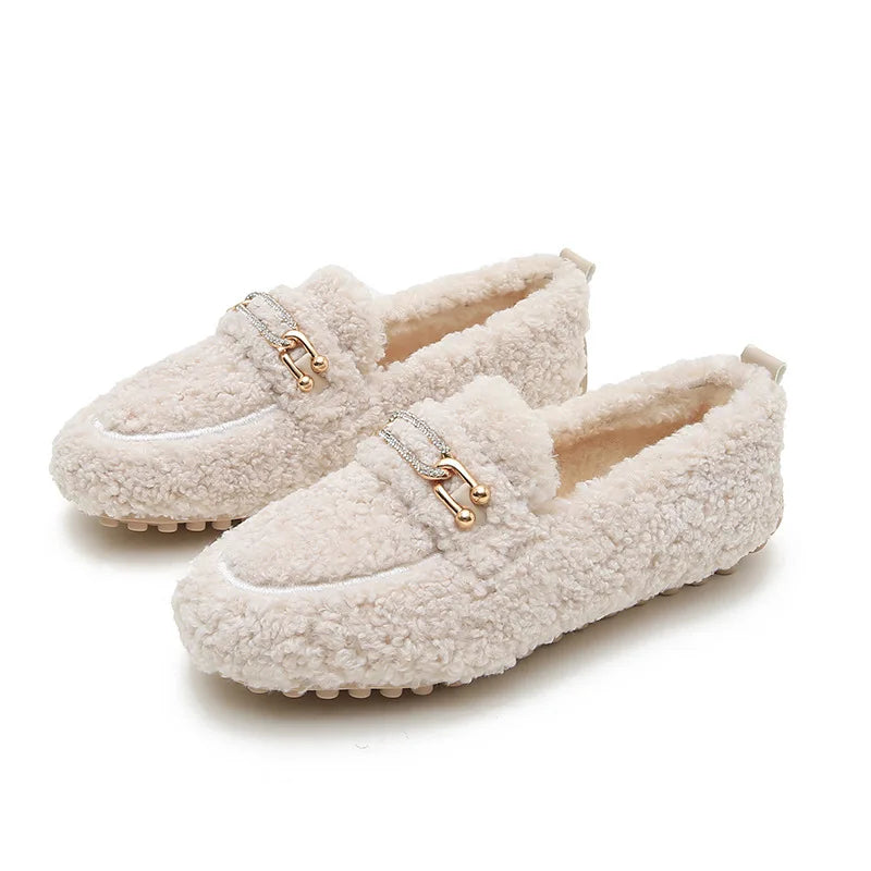 Luxury Sheep Fur Lined Loafers