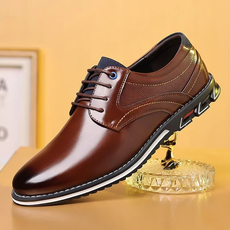 Retro Men Shoes Business Brand