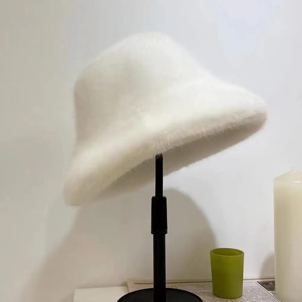 Fluffy Fur Fisherman Hat For