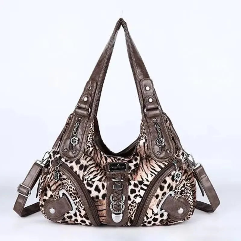 Angelkiss Women Handbags Leopard Bag