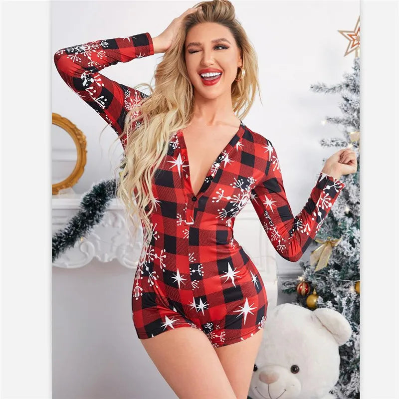 Christmas Printed Pattern Pajama Y2k