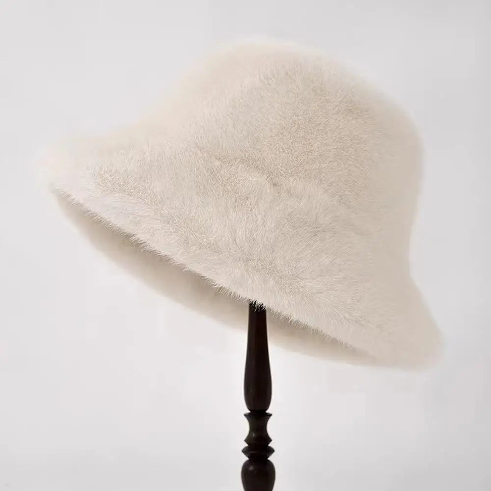 Fluffy Fur Fisherman Hat For