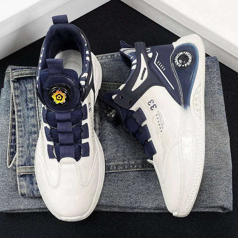 Mens Sneakers with Rotating Buckle