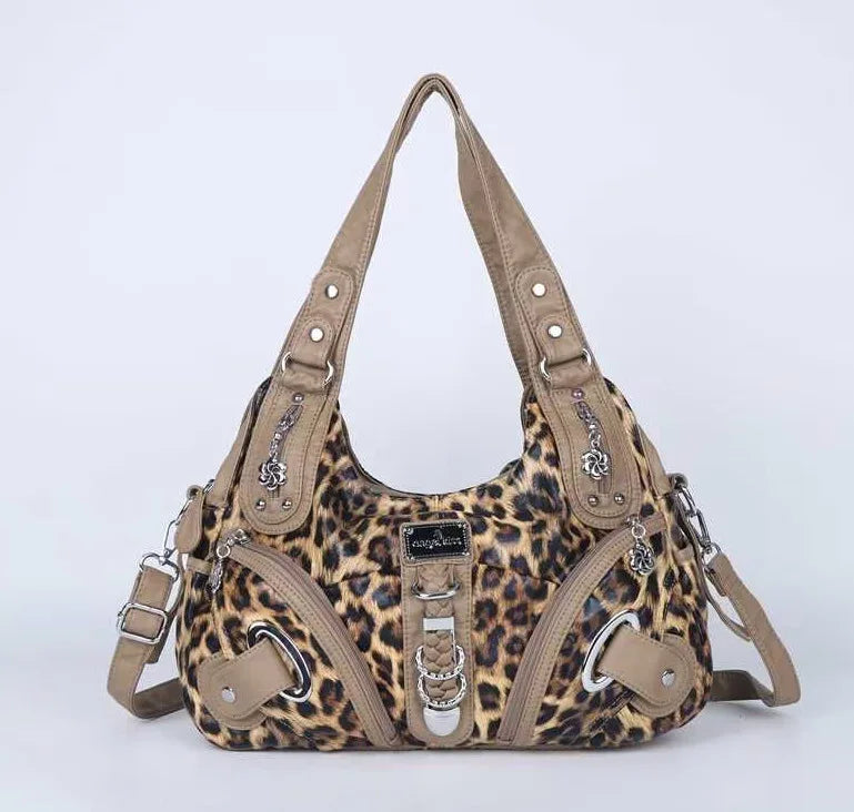 Angelkiss Women Handbags Leopard Bag