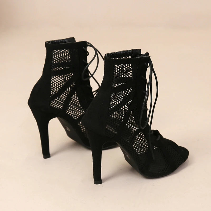 Sexy High Heels Hollow Mesh