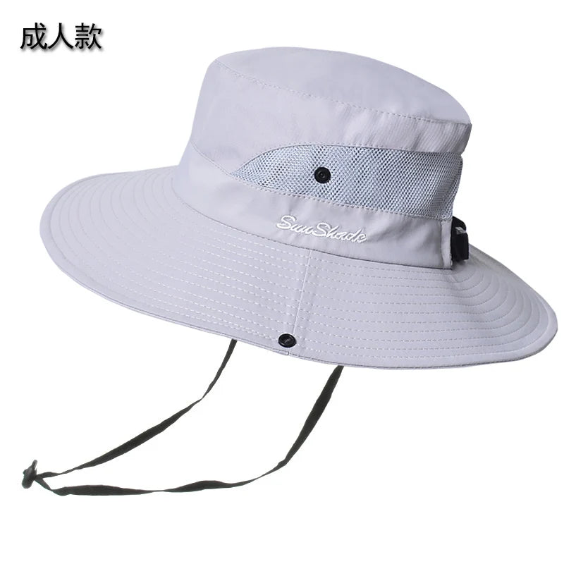 Women Ponytail Fisherman Hat Waterproof