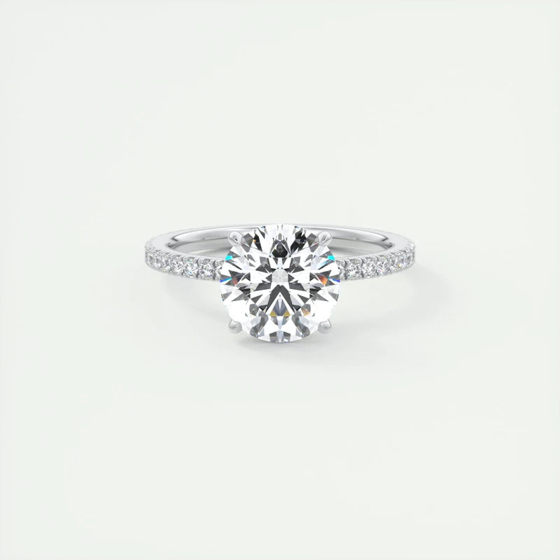 Classic 925 Sterling Sliver Engagement Wedding