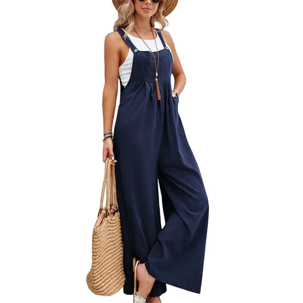 Women Loose Fit Fashion Overalls