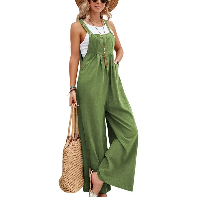 Women Loose Fit Fashion Overalls