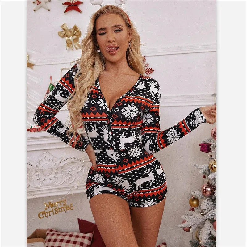 Christmas Printed Pattern Pajama Y2k