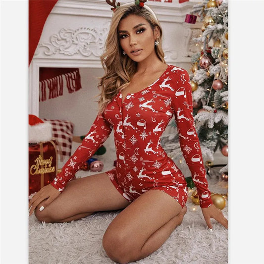 Christmas Printed Pattern Pajama Y2k