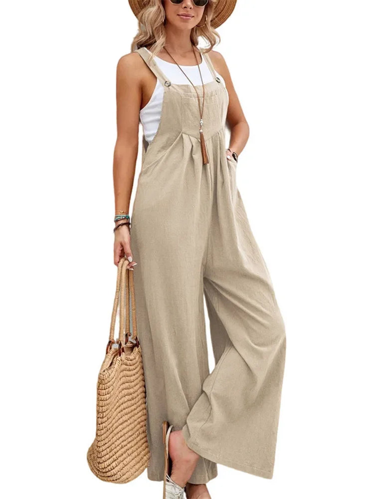 Women Loose Fit Fashion Overalls