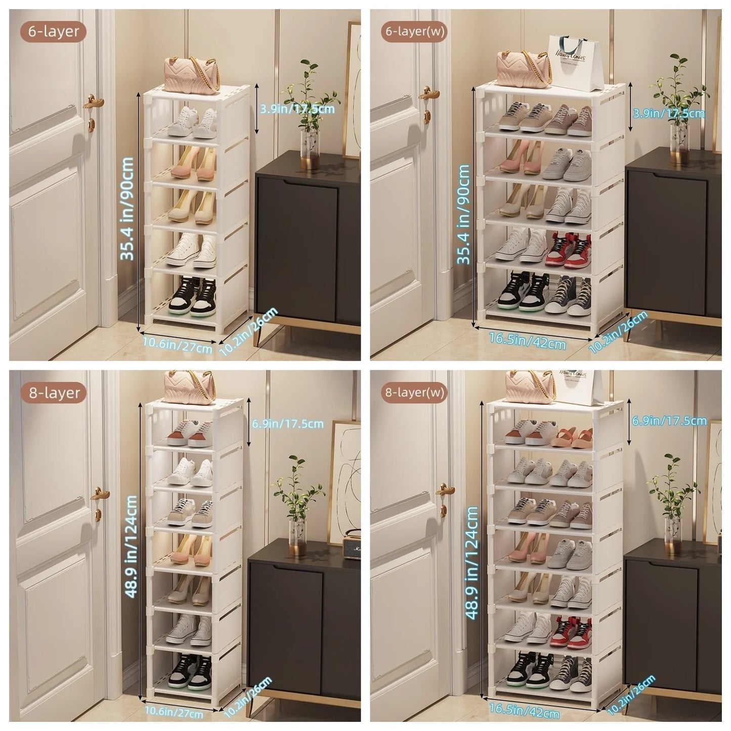 1pc 6/8 Layers Shoe Organizer,