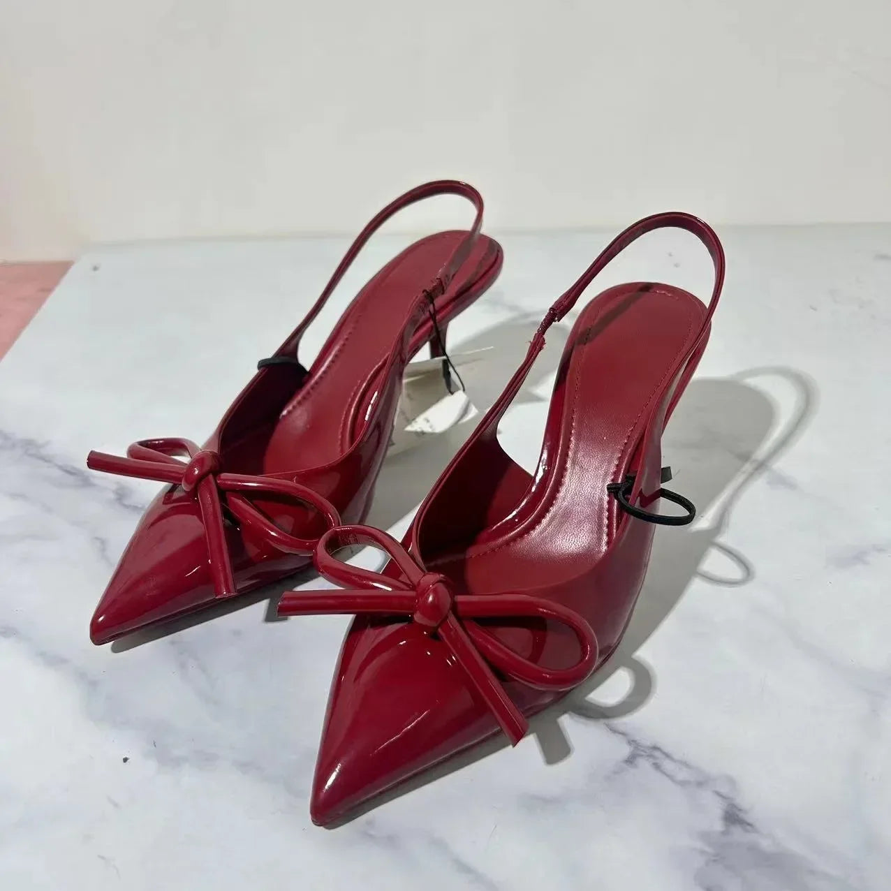 Bow Pointed Toe High Heels