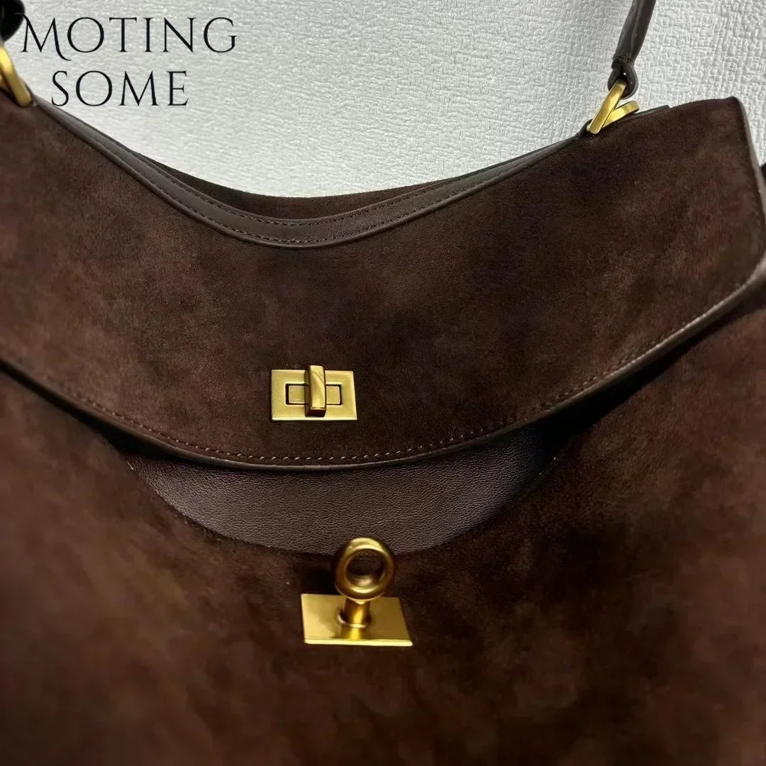 Motingsome New Women Suede Leather