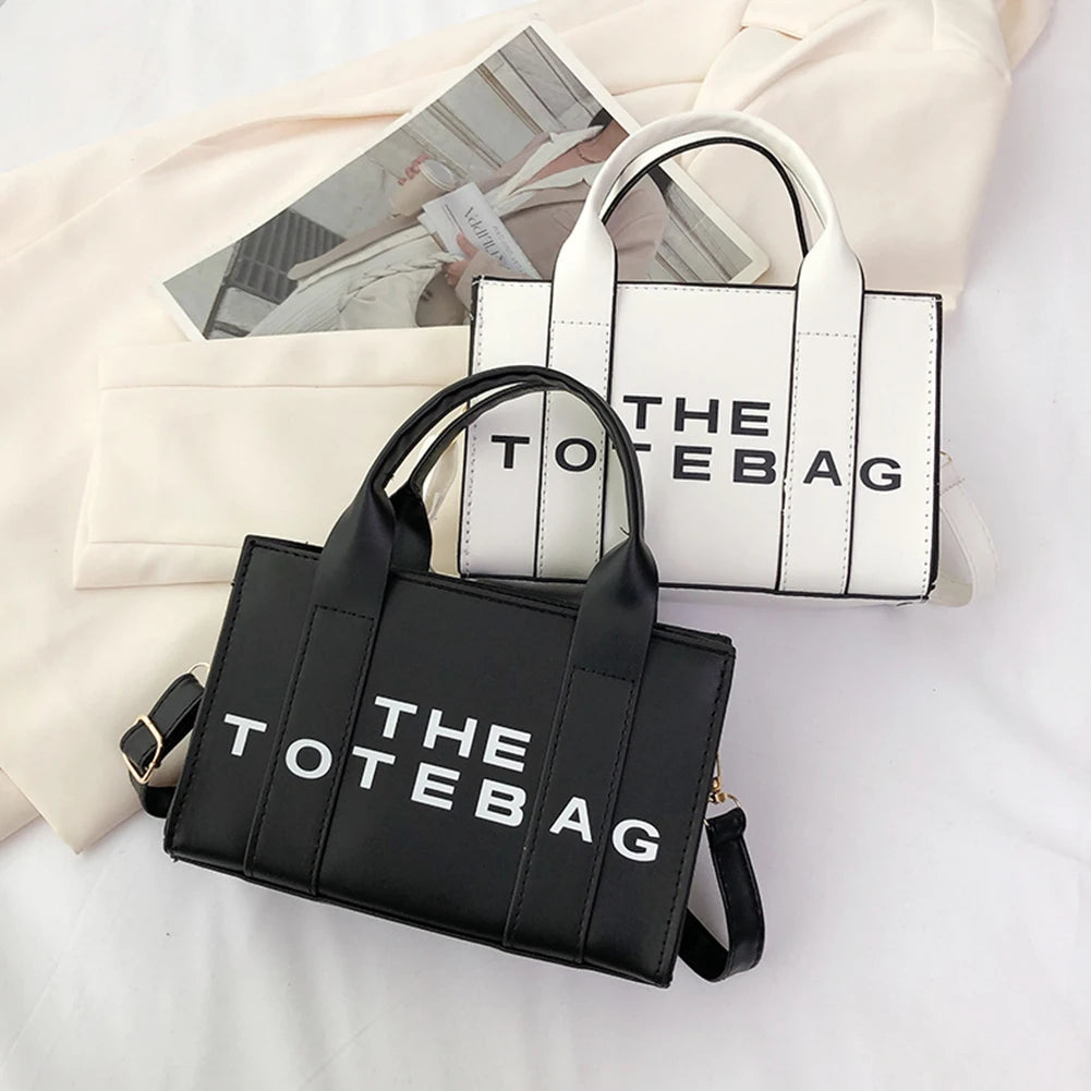 Women Shoulder Bag Contrast Letters