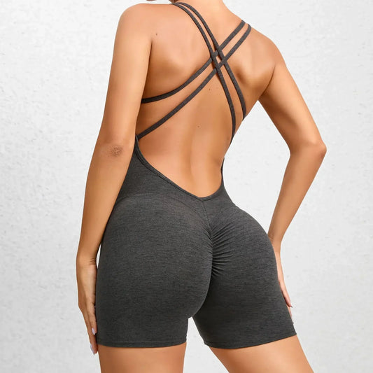 Sexy Backless Scrunch Sporty Tight