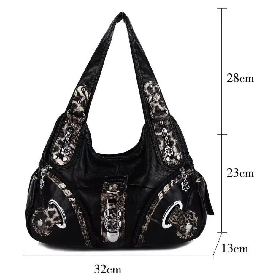 Angelkiss Women Handbags Leopard Bag