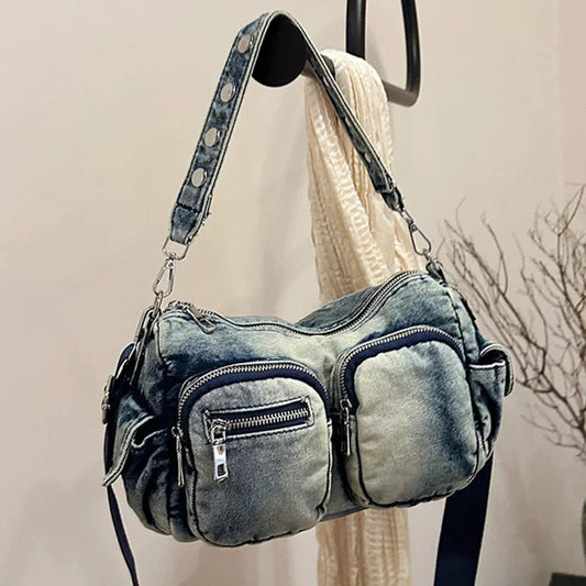 Denim Vintage Crossbody Shoulder Bag