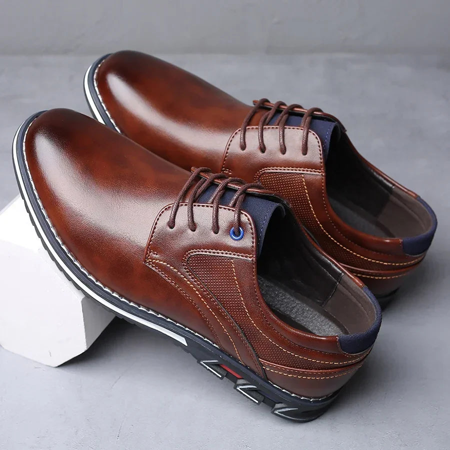 Retro Men Shoes Business Brand