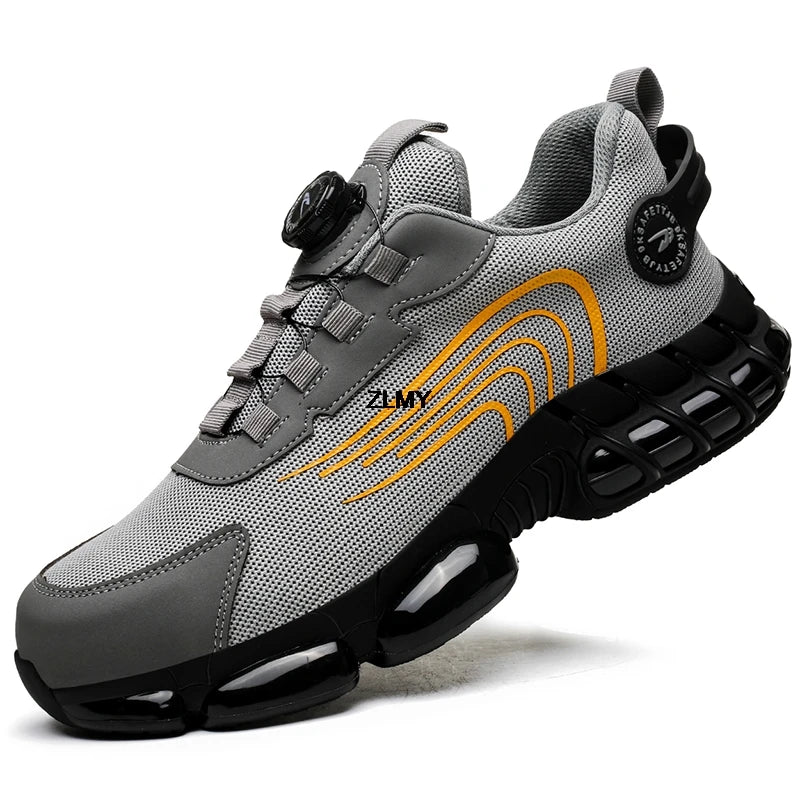 Rotary Button Safety Shoes Men