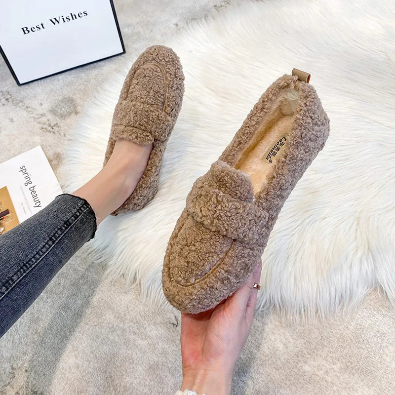 Luxury Sheep Fur Lined Loafers