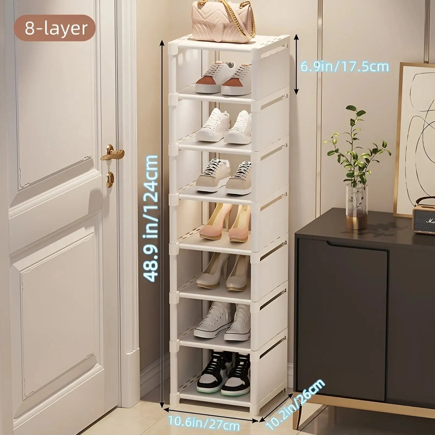 1pc 6/8 Layers Shoe Organizer,