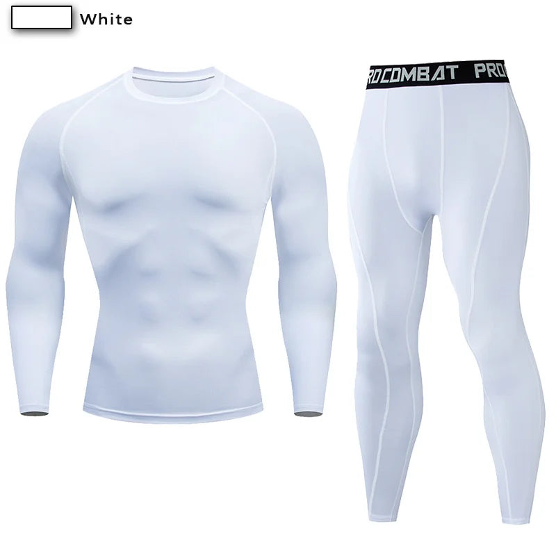 2pcs Men's Compression Sportswear Suit