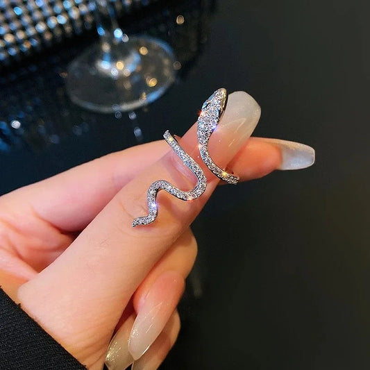 New Sliver Color Cubic Zirconia Snake