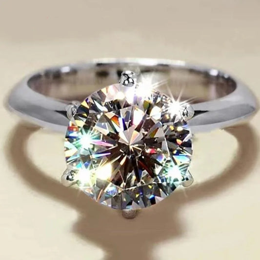 GRA Certified Moissanite Ring VVS1 Lab