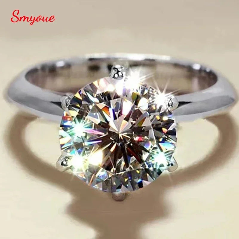 Smyoue GRA Certified 1-5CT Moissanite Ring