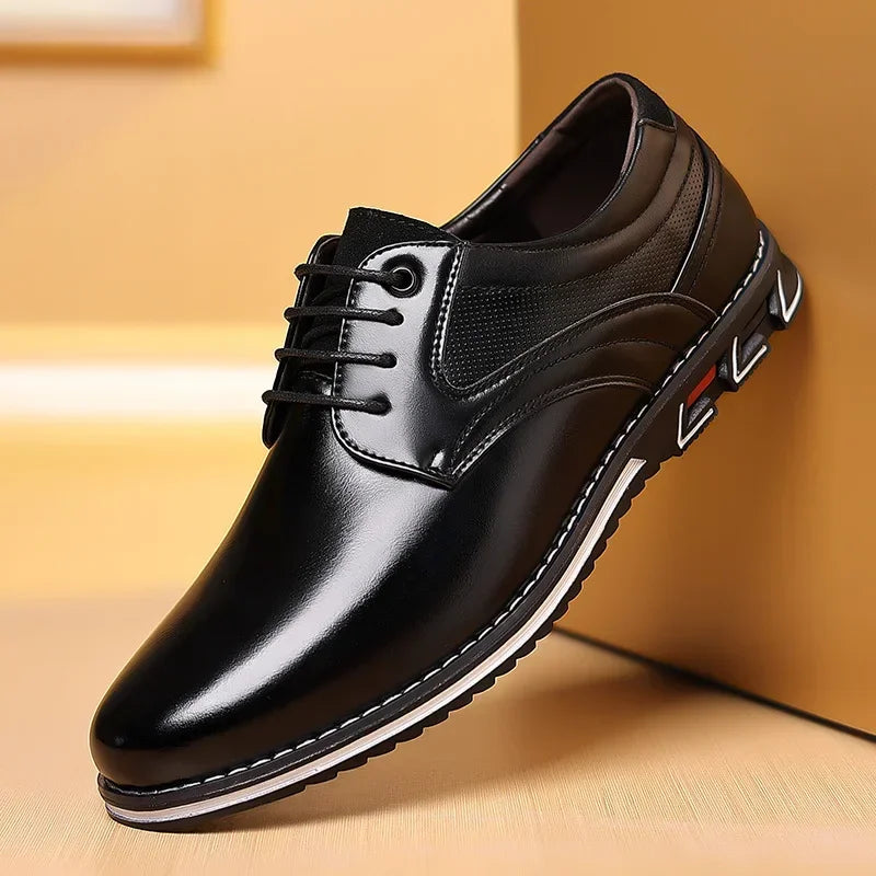 Retro Men Shoes Business Brand