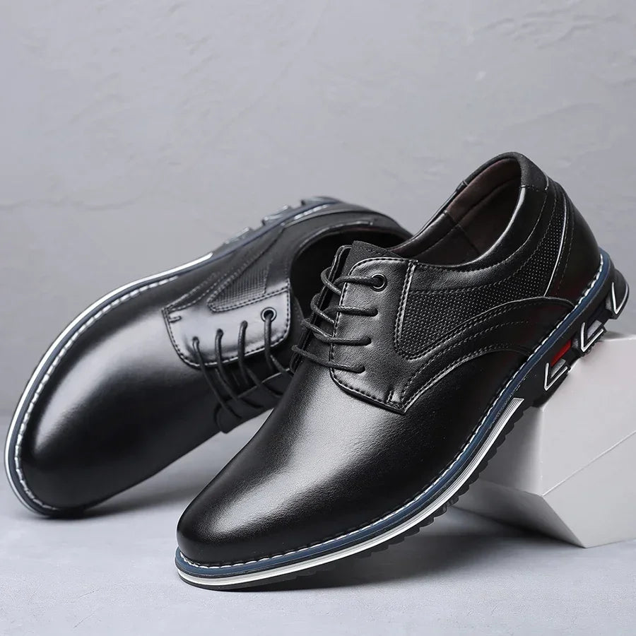 Retro Men Shoes Business Brand