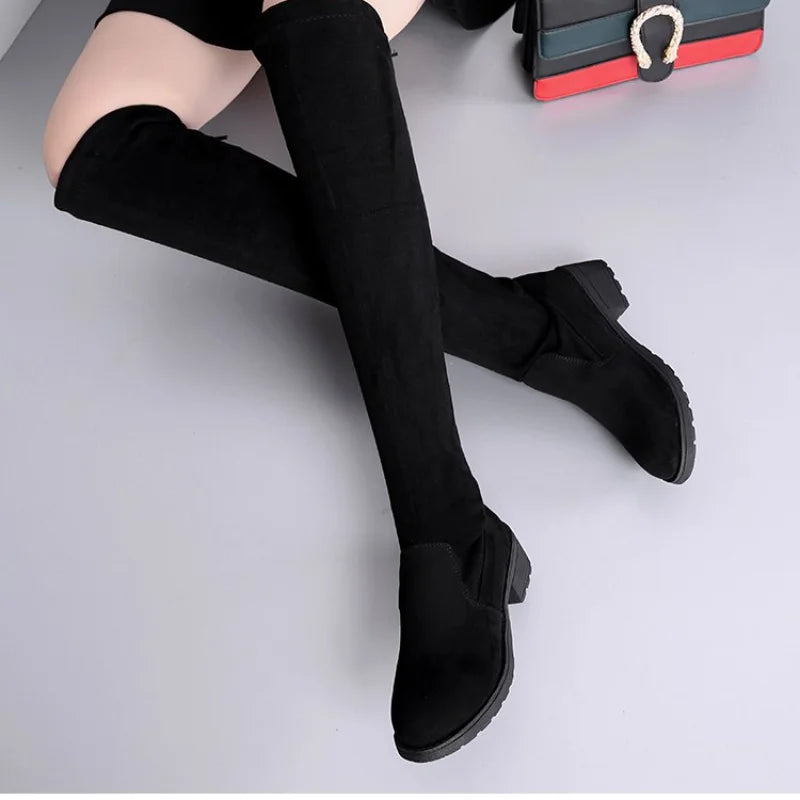 Women Boots Winter Black Over