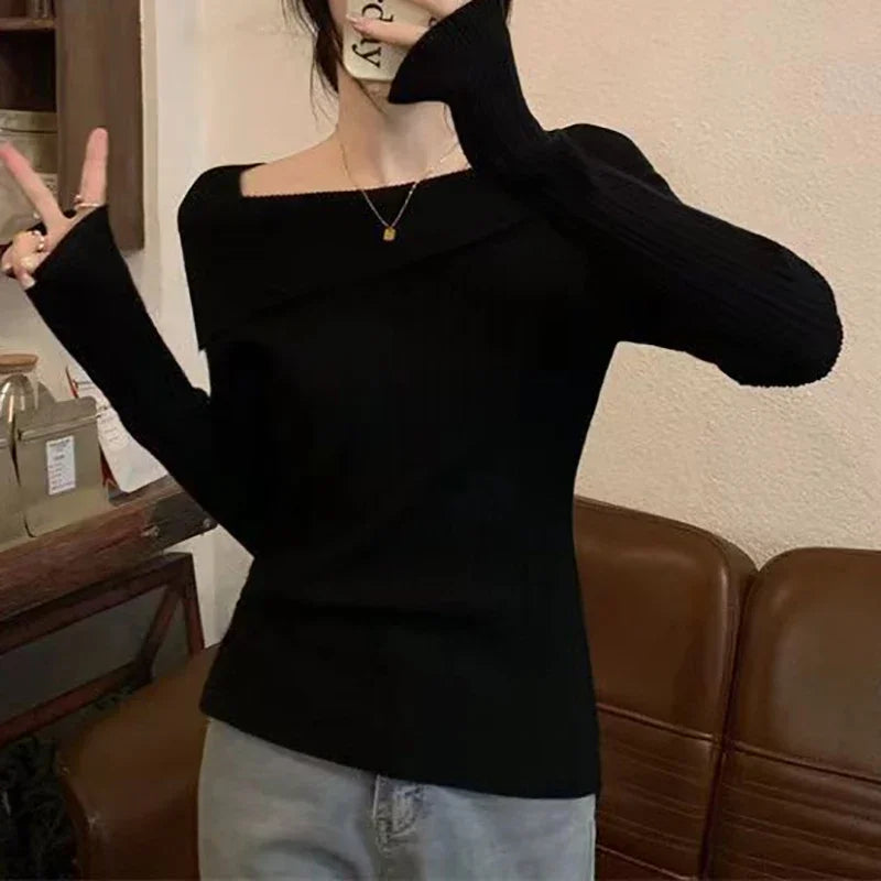 Solid Sexy Slim Off Shoulder