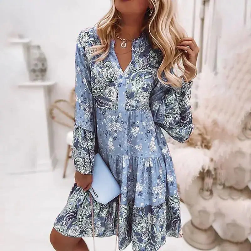 Casual Floral Print Dresses For