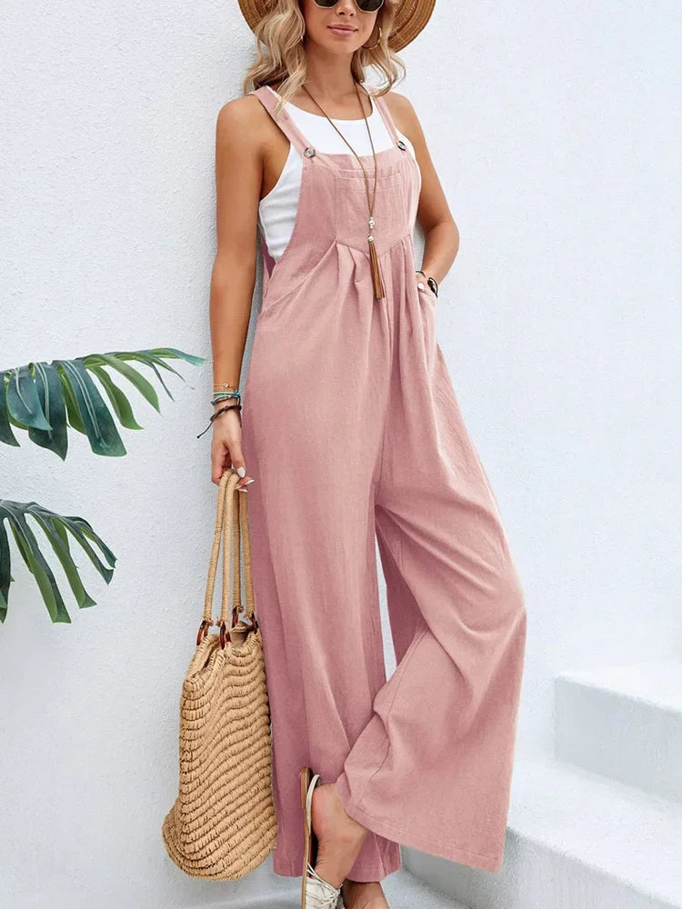 Women Loose Fit Fashion Overalls