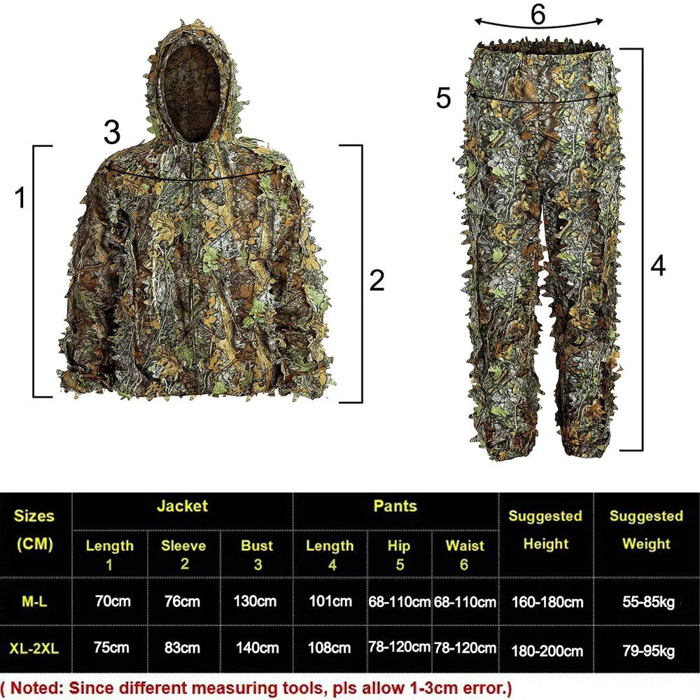 Ghillie Suit Men Women Kids