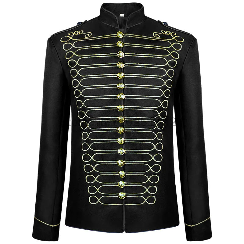 Men's Gold Embroidery Jacket Medieval