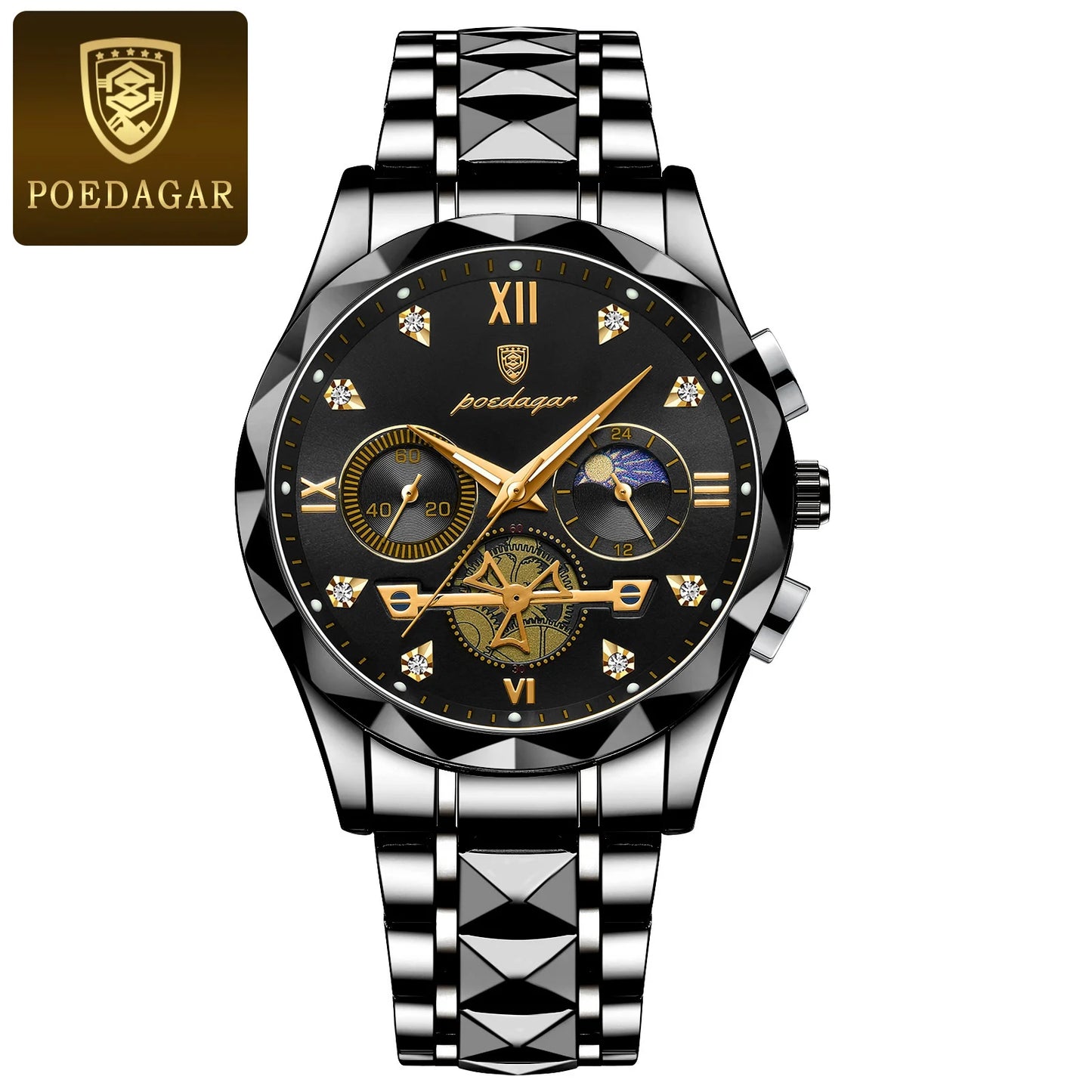 POEDAGAR Luxury Man Wristwatch