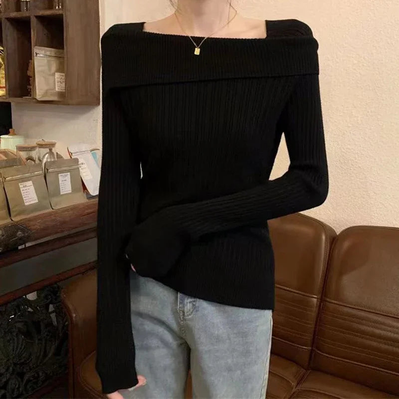 Solid Sexy Slim Off Shoulder