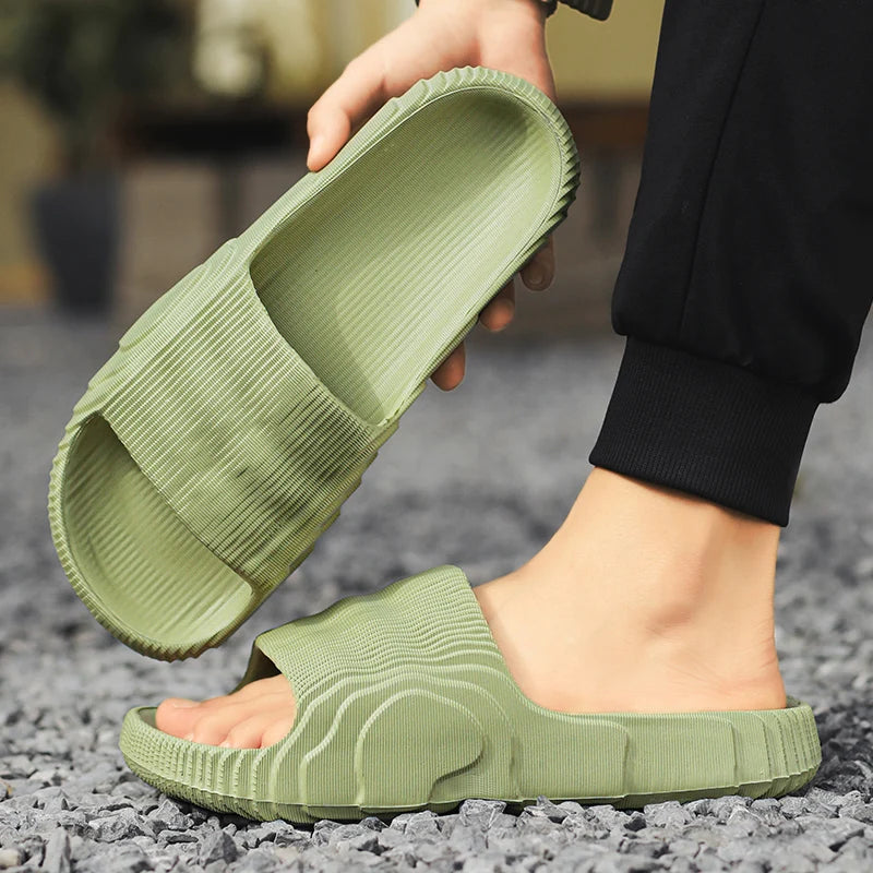 Soft Home Slippers Couple Summer