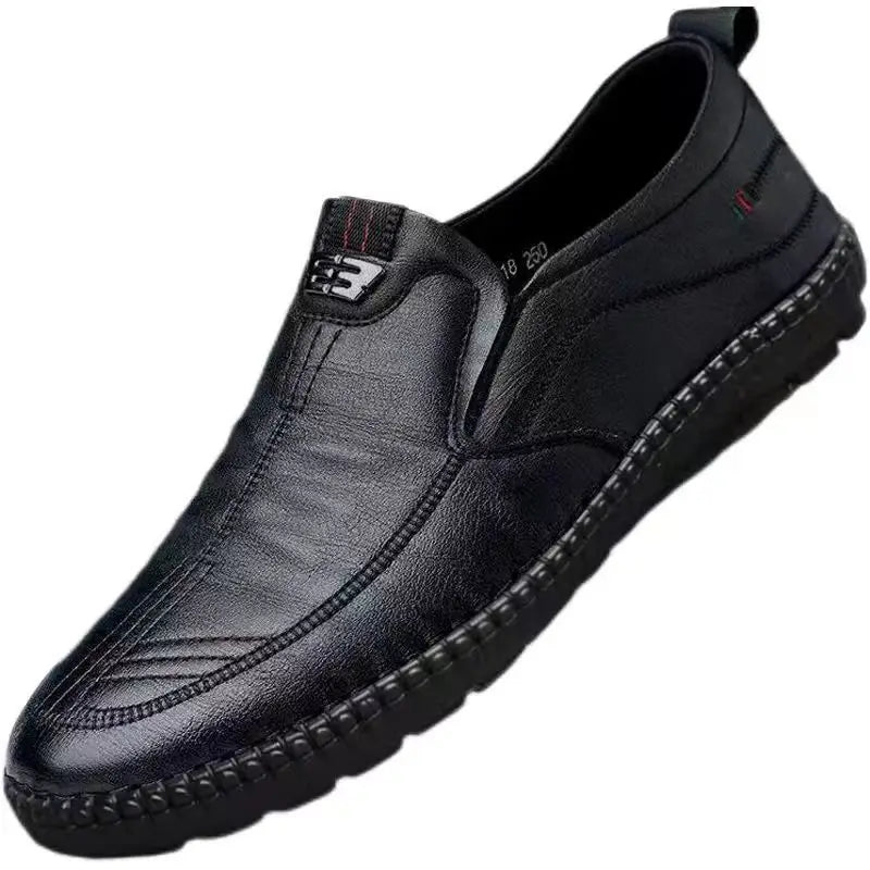 Mens Leather Loafers Non Slip