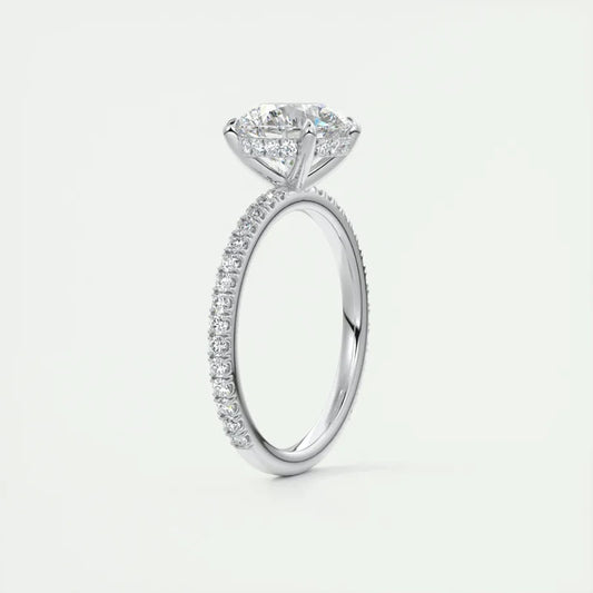 Classic 925 Sterling Sliver Engagement Wedding