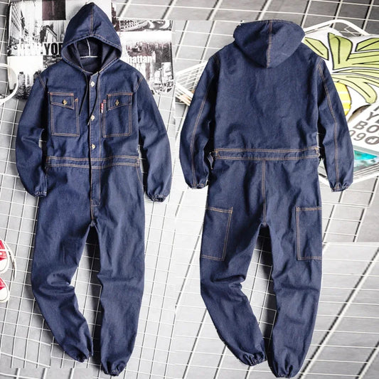 Denim Coverall Electric Welding Suit