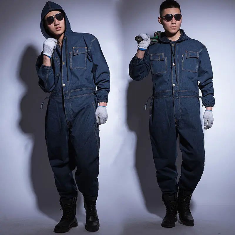 Breathable Denim Work Clothes Suit