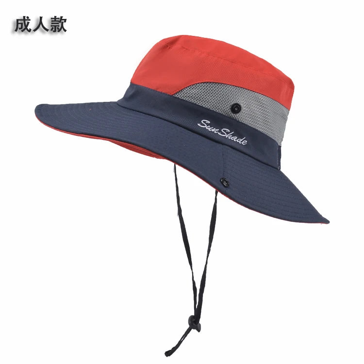 Women Ponytail Fisherman Hat Waterproof